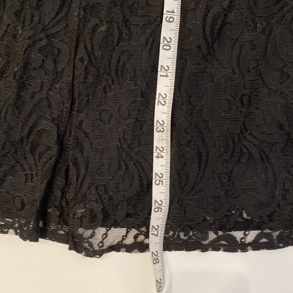 All That Jazz Vintage 90’s Black Lace Mini Dress Sz 2 Nylon Rayon Lined Zipper - Picture 10 of 12